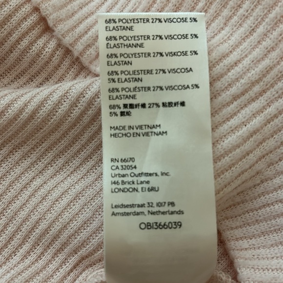 NWT Free People Cozy With You Surplice Pullover sweater. Light peach, size Med. - Picture 8 of 8